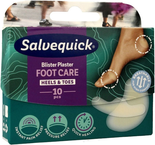 Salvequick Selbstklebende Bandagen Foot Care 10Stück