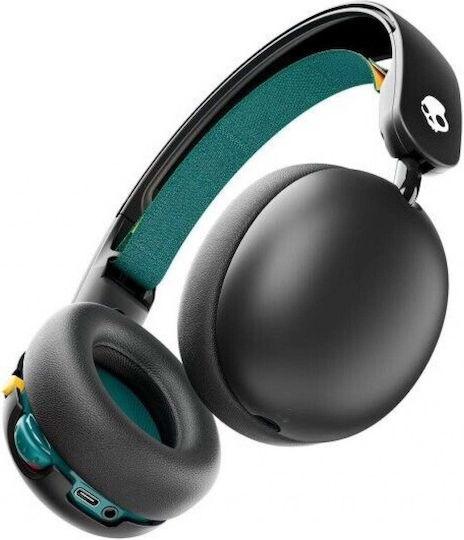 Skullcandy Grom Ασύρματα / Ενσύρματα Παιδικά Over Ear Ακουστικά με 45 ώρες Λειτουργίας Μαύρα