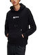 Sweatshirt with Hood White-Black-Blue