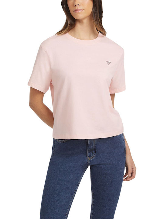 Guess Γυναικείο Oversized T-shirt Ροζ