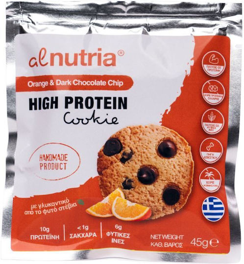 Alnutria Μπισκότα Πρωτεΐνης Χωρίς Ζάχαρη 45gr