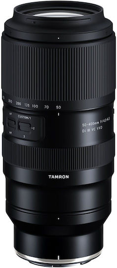 Tamron Full Frame Φωτογραφικός Φακός 50-400mm f/4.5-6.3 Di III VC VXD Telephoto για Nikon Z Mount Μαύρος