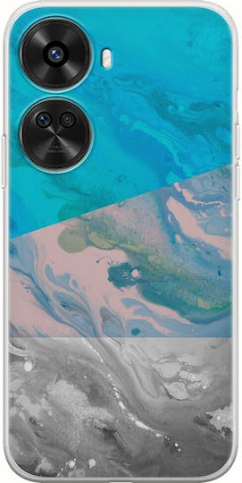 Carcasă flexibilă TPU transparentă cu model marmură pentru Huawei Nova 12 SE