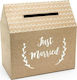 Box Envelopes Just Married Kraft 30x30,5x16,5cm