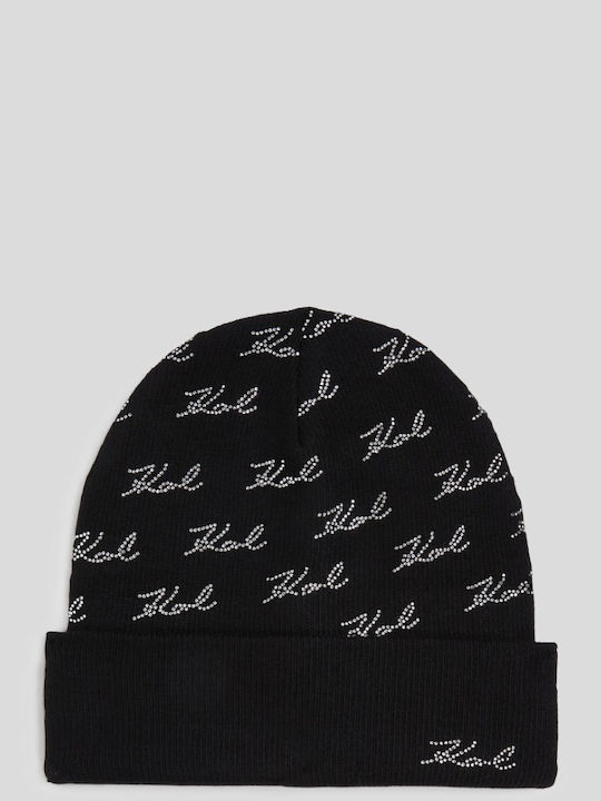 Beanie Beanie Knitted in Black color
