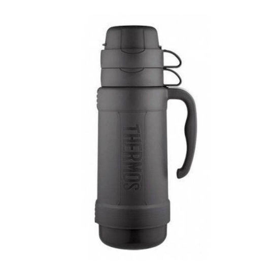 Ποτήρι Θερμός Γυάλινο 1lt Black