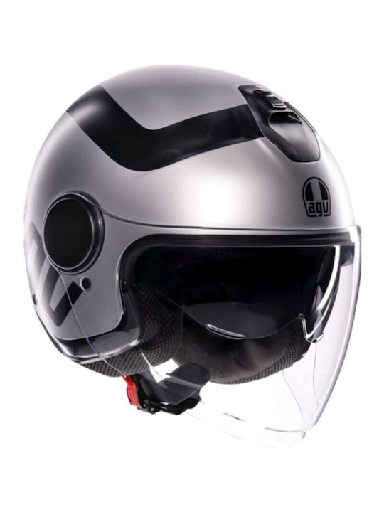 AGV Eteres Rimini Matt Grau/Schwarz Motorradhel...