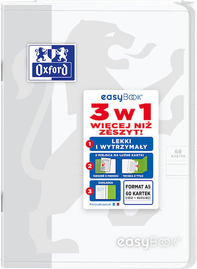 Oxford Easybook Notebook A5/60k Line Mix Colors
