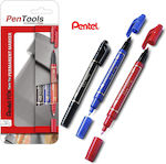 Permanent Markers Pentel Pen N75w 3 Colors