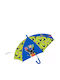 Nickelodeon Kinder Regenschirm Gebogener Handgriff Grün mit Durchmesser 74cm. 60501701280