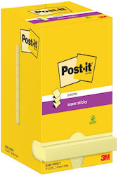 Super Sticky Notes 76x76mm 12x90k Yellow