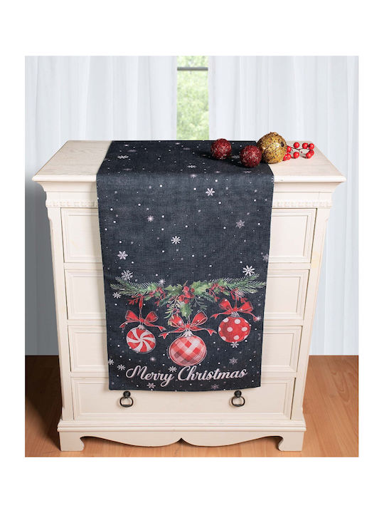 Χριστουγεννιάτικη Τραβέρσα Στάμπα 45cm X 170cm Ks2025-17