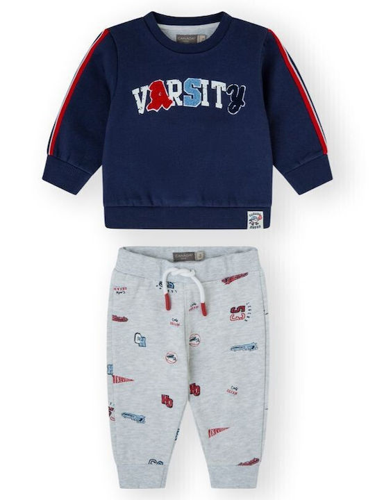 Canada House Kids Sweatpants Set Blue 2pcs