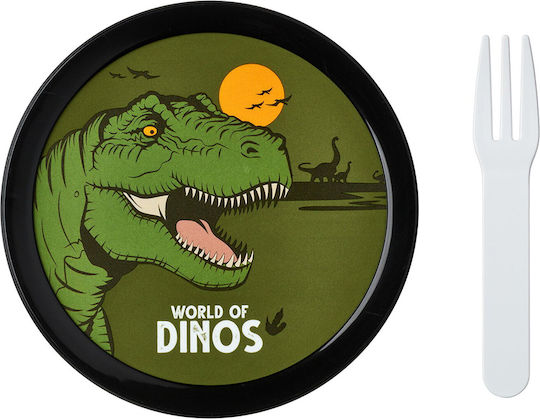 Mepal Φαγητοδοχείο Σνακ Dino Πηρουνάκι Campus 300ml