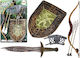 Knight Set Bow Sword Shield Knight Costume