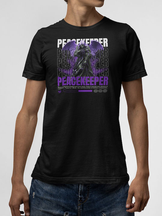 Tricou Negru Peace Keeper