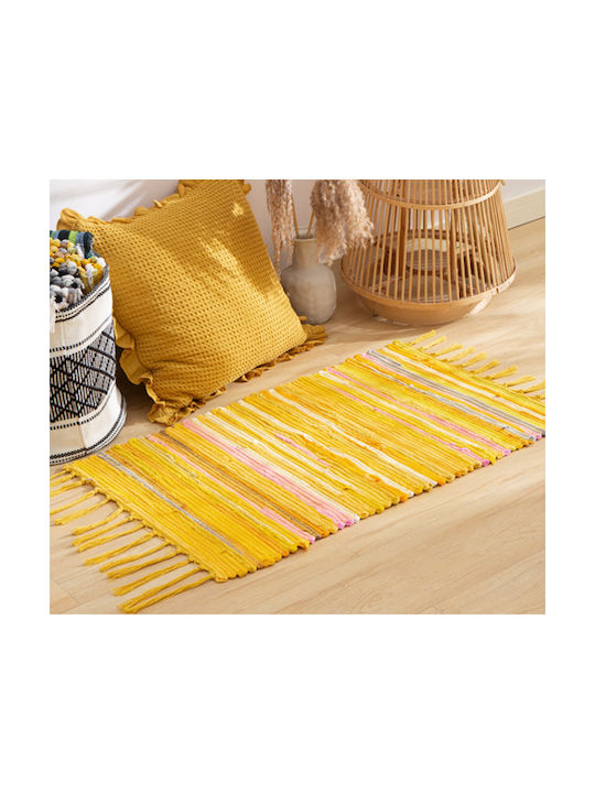 Rag Rug 70x120cm Yellow Color