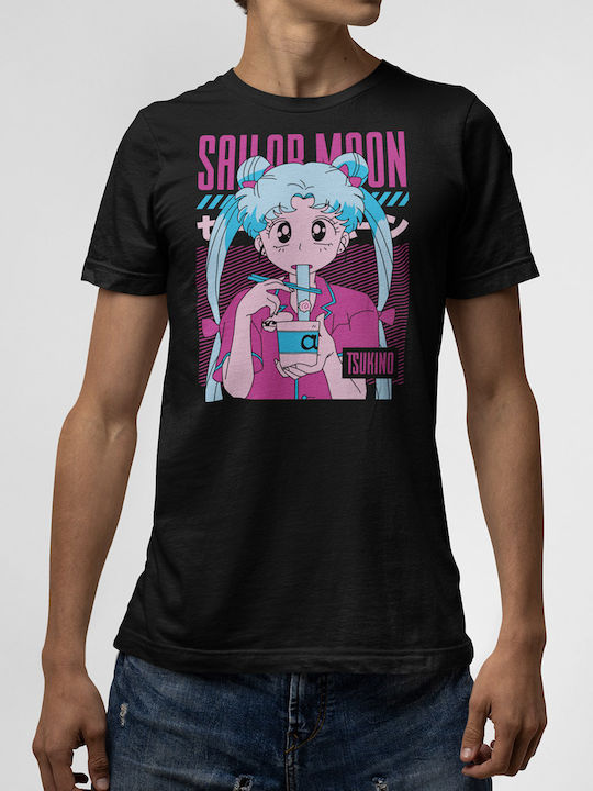 T-shirt Μαύρο Sailor Moon