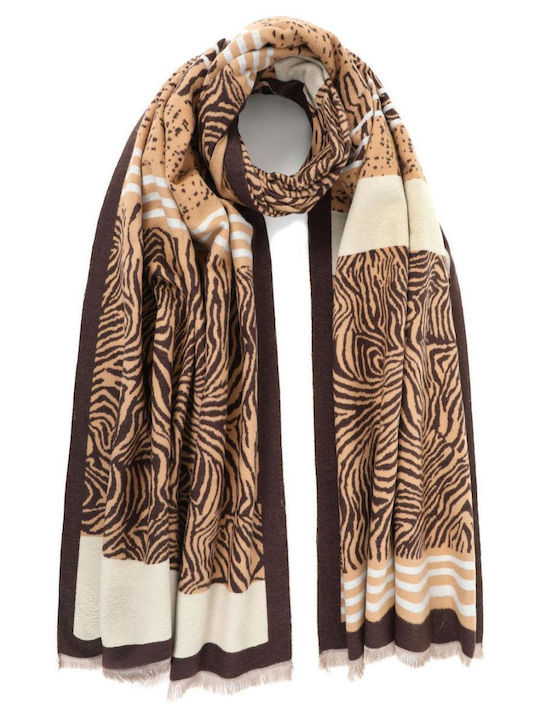 Doca Women's Wool Scarf Beige