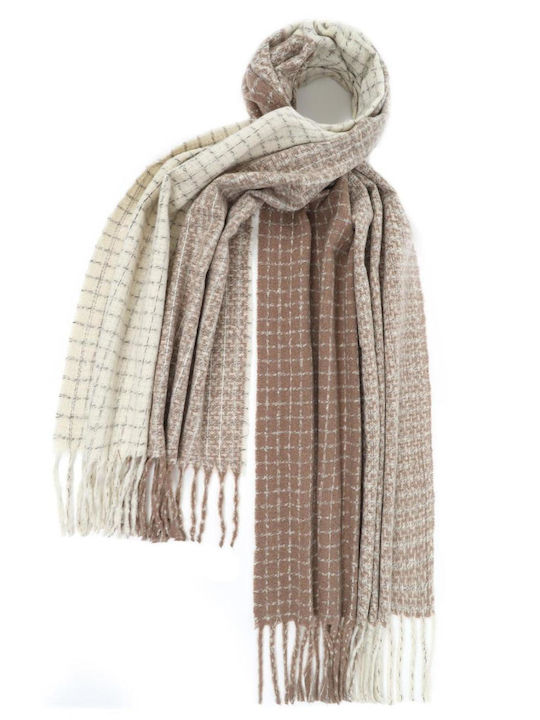 Doca Women's Wool Scarf Beige