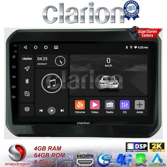 Clarion Sistem Audio Auto pentru Suzuki Ignis 2016> (Bluetooth/USB/WiFi/GPS/Apple-Carplay/Android-Auto)