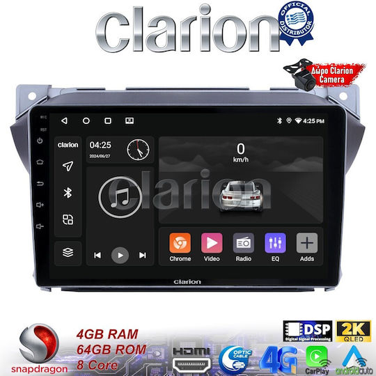 Clarion Ηχοσύστημα Αυτοκινήτου για Suzuki Alto 2009>2016 (Bluetooth/USB/WiFi/GPS/Apple-Carplay/Android-Auto)