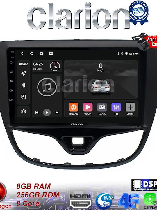 Clarion Ηχοσύστημα Αυτοκινήτου για Opel Karl 2014-2019 (Bluetooth/USB/WiFi/GPS/Apple-Carplay/Android-Auto)