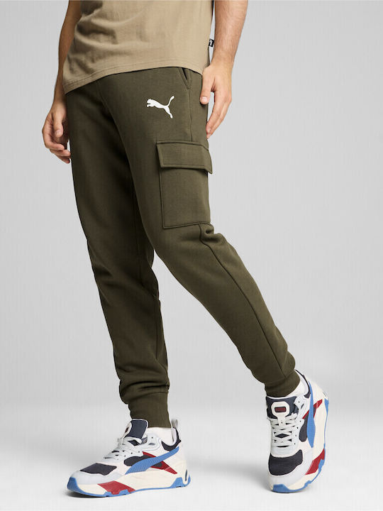 Puma Men's Fleece Sweatpants Khaki