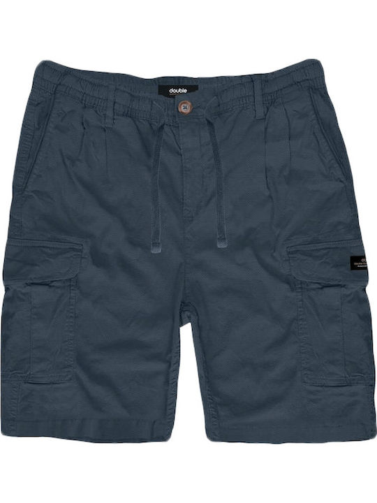 Double Ανδρική Βερμούδα Cargo Stone Blue