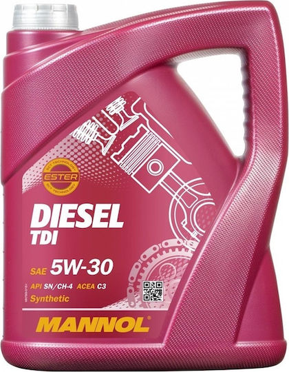 Mannol Diesel TDI Συνθετικό Λάδι Αυτοκινήτου 5W-30 5lt