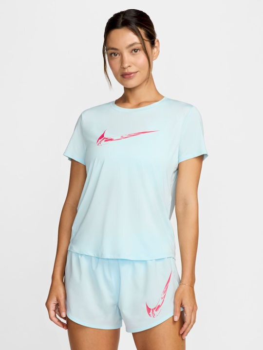 Nike One Women's Athletic T-shirt Light Blue