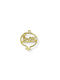 "2025" Gold Pomegranate Charm 40x32mm, Pack of 5