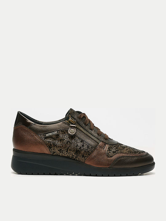 Mephisto Γυναικεία Ανατομικά Sneakers Bronze