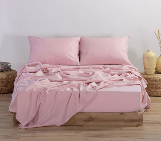 Nef-Nef Homeware Basic Διπλό 140x200+30εκ. με Λάστιχο Pink Nef-Nef Homeware Basic Διπλό 140x200+30εκ. με Λάστιχο Pink