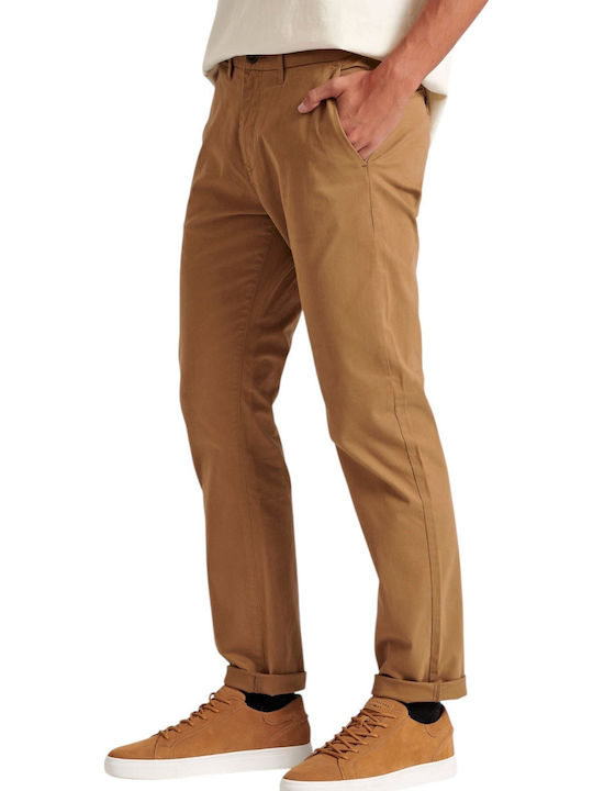Trousers Chino Elastic in Regular Fit Beige