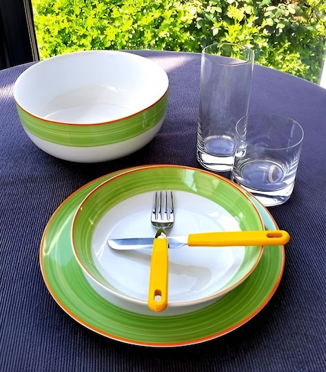 Emfasi Green Porcelain Dinnerware Set 40pcs