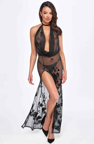 Noir Handmade Rochie Sexy Negru