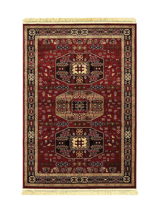 Newplan Rug Rectangular with Fringes Burgundy