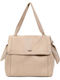 Doca Damen Tasche Schulter Beige