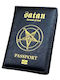 Black Passport Satan Servant of God Logo Pentacle Symbol ID & Passport Cover