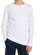 Kids Long-Sleeved White Top