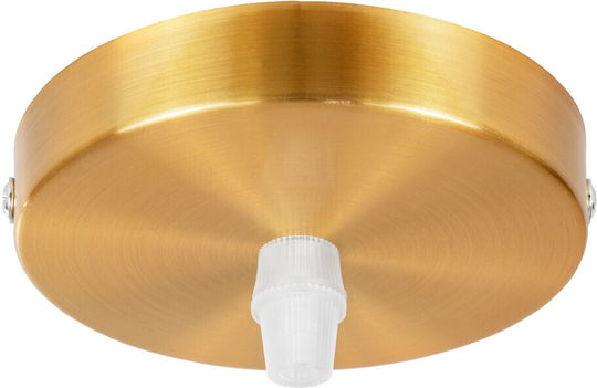 Led7 Ροζέτα Οροφής για Φωτιστικά Χρυσή 101283