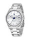 Maserati Competizione Men's Watch 43mm Battery With Silver Steel Bracelet