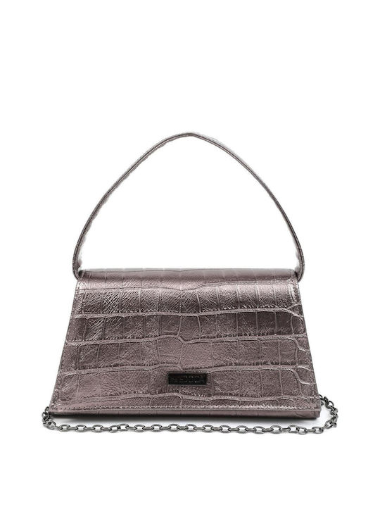 Doca Damen Tasche Hand Silber