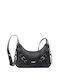 Doca Damen Tasche Crossbody Schwarz