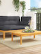 Garden & Outdoor Furniture Set Pallet 2 Pieces Anthracite with Pillows