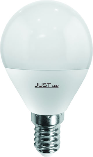 Just LED Λάμπα LED 6W για Ντουί E14 και Σχήμα G45 Φυσικό Λευκό 660lm