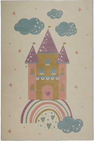 Viokarpet Kinder Teppich Ecru 140x200cm