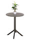 Tisch Zusammenklappbar Terrin Olive Green 60x60x75cm