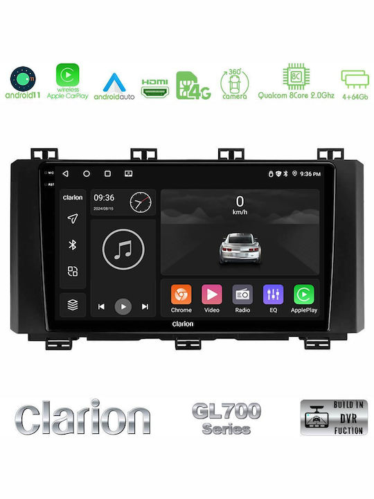 Clarion Sistem Audio Auto pentru Seat Ateca 2017-2021 (Bluetooth/USB/WiFi/GPS/Apple-Carplay/Android-Auto) cu Ecran Tactil 9"